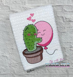 DIGITAL DOWNLOAD Cactus and Balloon Friends Sketch Design 7 SIZES INCLUDED