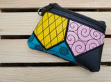 DIGITAL DOWNLOAD Patchwork Clutch Applique Zipper Bag Lined and Unlined