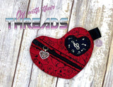 DIGITAL DOWNLOAD Heart Shaped Bag Set 3 SIZES INCLUDED