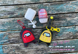 DIGITAL DOWNLOAD Applique Shhh Sus Dude Sanitizer Set Eyelet and Snap Tab Options Included