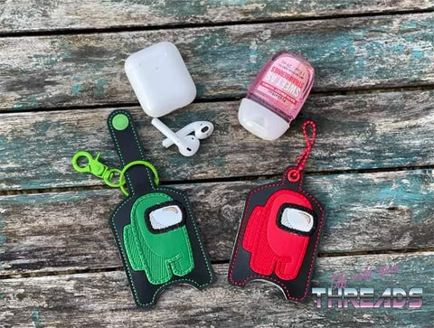 DIGITAL DOWNLOAD Applique Sus Dude Sanitizer Set Eyelet and Snap Tab Options Included