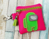 DIGITAL DOWNLOAD 4x4 Applique Sus Dude Zippered Bag Lined and Unlined Options Included
