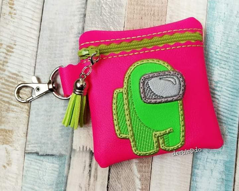 DIGITAL DOWNLOAD 4x4 Applique Sus Dude Zippered Bag Lined and Unlined Options Included