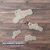 DIGITAL DOWNLOAD Love ITH Valentine Bundle Feltie Snap Tab Charm Bookmark Ornament Gift Tag