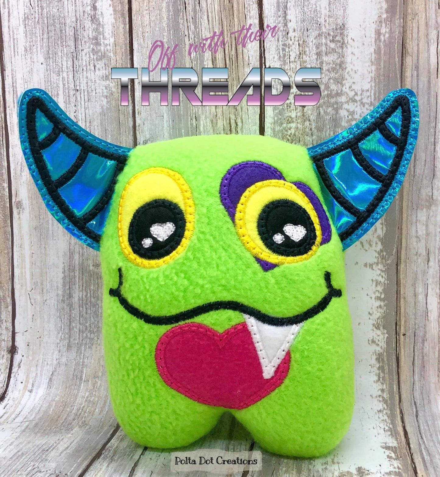DIGITAL DOWNLOAD Love Monster Plushie Set 5 SIZES INCLUDED