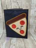 DIGITAL DOWNLOAD A6 Applique Pizza Notebook Holder Cover