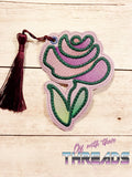 4x4 DIGITAL DOWNLOAD Doodle Rose Bookmark Ornament Gift Tag