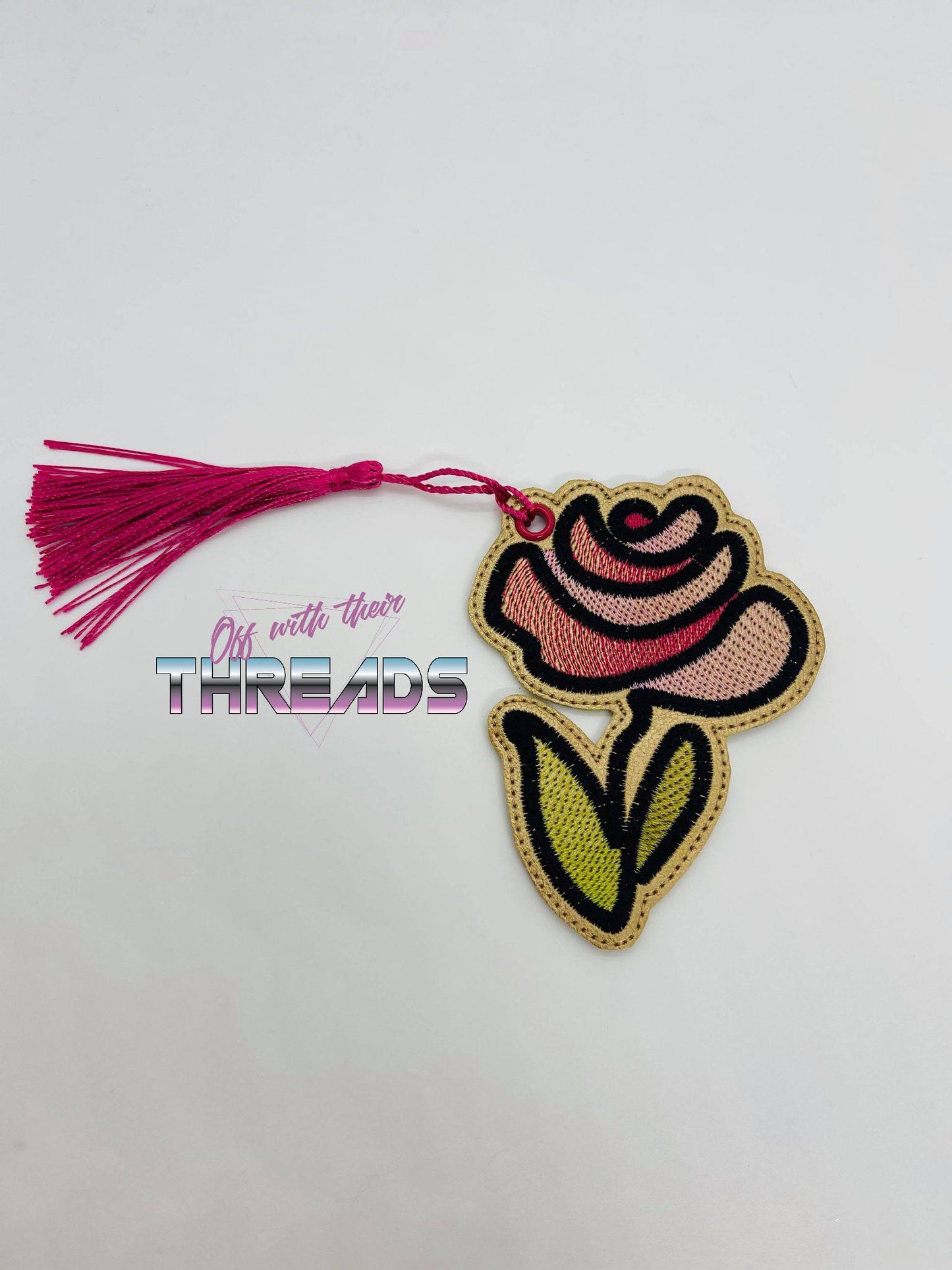 4x4 DIGITAL DOWNLOAD Doodle Rose Bookmark Ornament Gift Tag