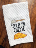 DIGITAL DOWNLOAD Fold In The Cheese Design Set 4 Sizes SKETCH AND APPLIQUE OPTIONS INCLUDED