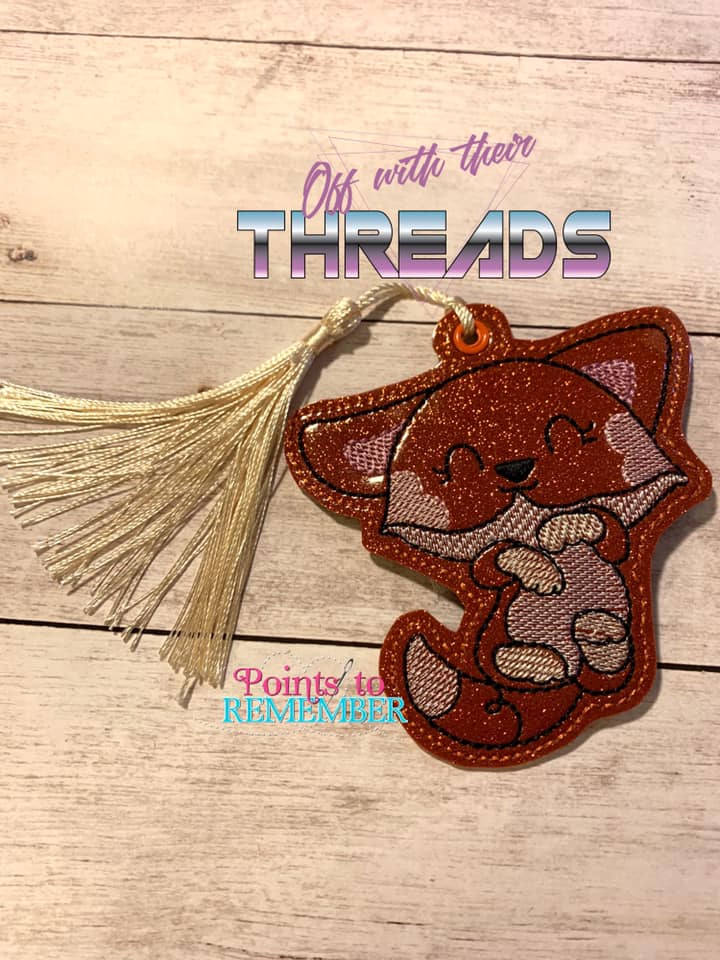 DIGITAL DOWNLOAD Doodle Fox Bookmark Ornament Gift Tag