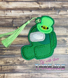 DIGITAL DOWNLOAD Applique Leprechaun Sus Dude Bookmark Ornament Gift Tag