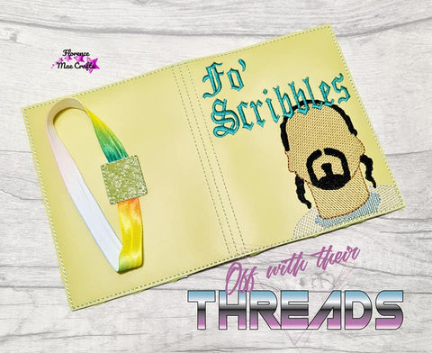 DIGITAL DOWNLOAD A6 Fo Scribbles Notebook Cover Holder