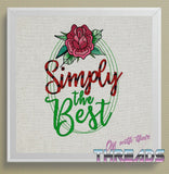 DIGITAL DOWNLOAD Simply The Best Floral Frame 4 Sizes Included Schitt's Creek SKETCH FILL