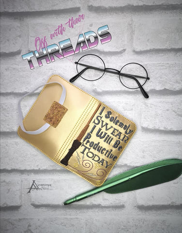 DIGITAL DOWNLOAD I Solemnly Swear I Will Be Productive Today Mini Comp Notebook Cover Holder