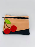 DIGITAL DOWNLOAD Cherry Cherries Clutch Applique Zipper Bag Lined and Unlined