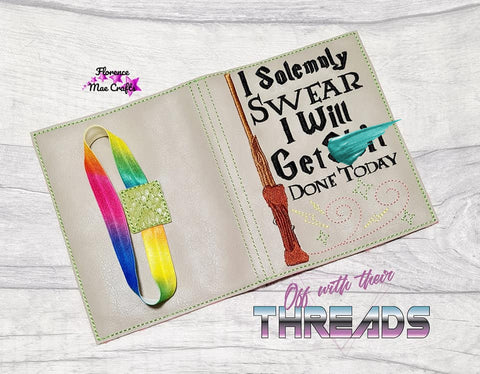 DIGITAL DOWNLOAD I Solemnly Swear I Will Get It Done A6 Notebook Cover Holder