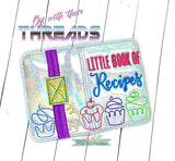 DIGITAL DOWNLOAD Little Book Of Recipes Cupcakes Mini Comp Notebook Cover Holder