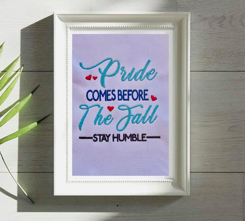 DIGITAL DOWNLOAD Stay Humble 5x5 Embroidery Design