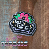 DIGITAL DOWNLOAD Dead Inside Coffin Tattoo Patch 2 SIZES INCLUDED