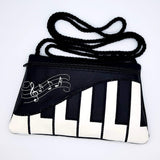 DIGITAL DOWNLOAD Applique Piano Clutch Zipper Bag Lined and Unlined