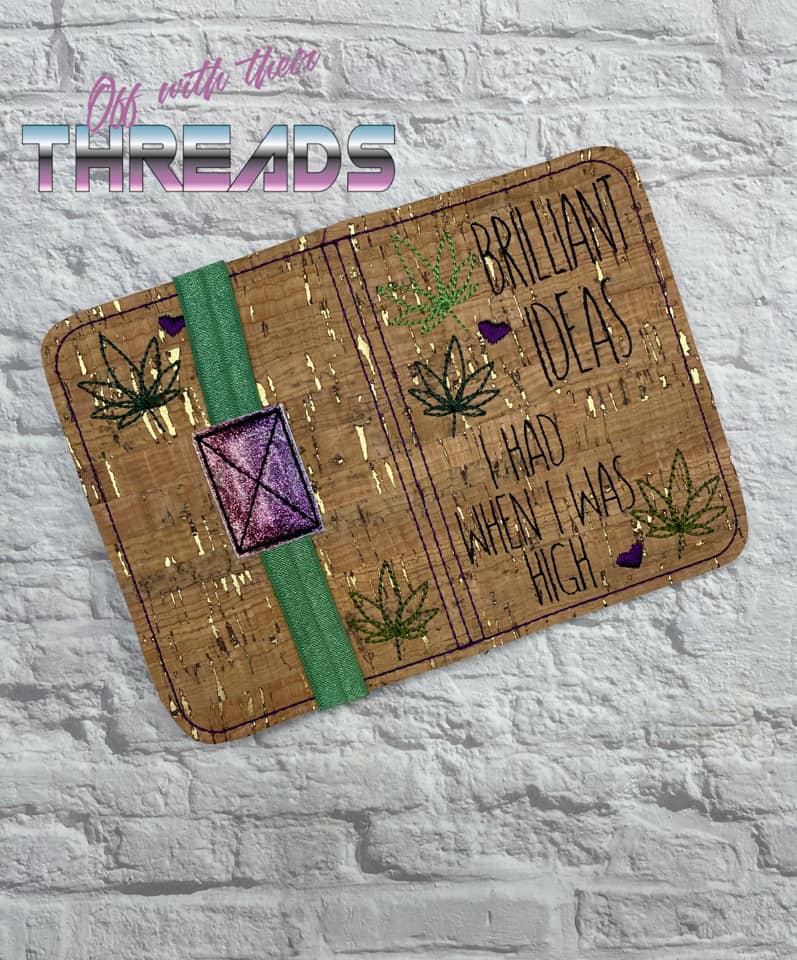 DIGITAL DOWNLOAD Ideas I Had When I Was High Mini Comp Notebook Holder Cover