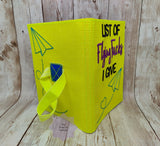 DIGITAL DOWNLOAD List of Flying F's A6 Notebook Holder Cover