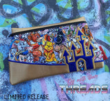 DIGITAL DOWNLOAD Applique Magic Castle Clutch Zipper Bag Lined and Unlined