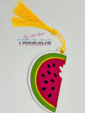 DIGITAL DOWNLOAD Applique Watermelon Ornament Bookmark Gift Tag