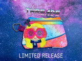 DIGITAL DOWNLOAD Applique Blonde Wizard Girl Clutch Zipper Bag Lined and Unlined