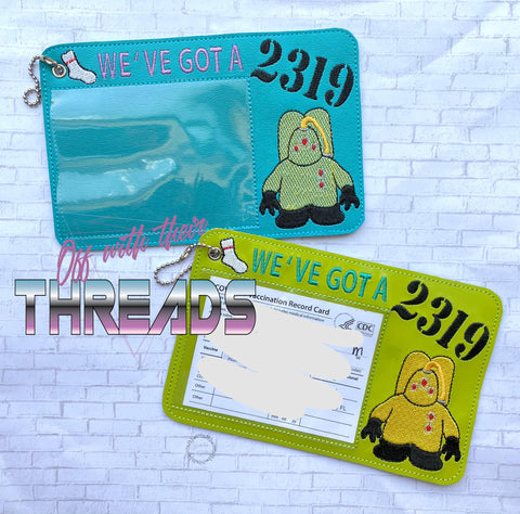 DIGITAL DOWNLOAD 5x7 2319 Vaccination Card Holder ID Gift Card Vaccine 2 SIZES INCLUDED SKETCH AND FULL FILL OPTIONS