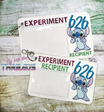 DIGITAL DOWNLOAD 5x7 Experiment 626 Vaccination Card Holder ID Gift Card Vaccine 2 SIZES INCLUDED SKETCH AND FULL FILL OPTIONS