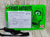 DIGITAL DOWNLOAD 5x7 T Virus Zombie Vaccination Card Holder ID Gift Card Vaccine 2 SIZES INCLUDED SKETCH AND FULL FILL OPTIONS