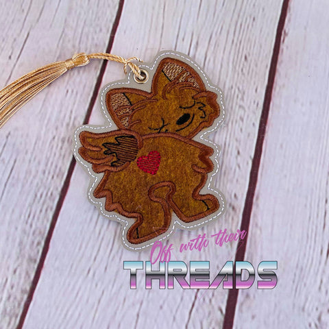 DIGITAL DOWNLOAD Applique Yorkie Bookmark Gift Tag Ornament Sketchy Fill