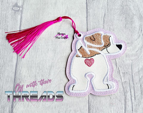 DIGITAL DOWNLOAD Applique Jack Russell Terrier Bookmark Gift Tag Ornament