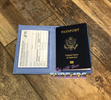 DIGITAL DOWNLOAD Applique Passport Vaccination Holder 6x8 TWO HOOPINGS