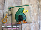 DIGITAL DOWNLOAD 5x5 ITH Duck Poo Zipper Bag Lined and Unlined