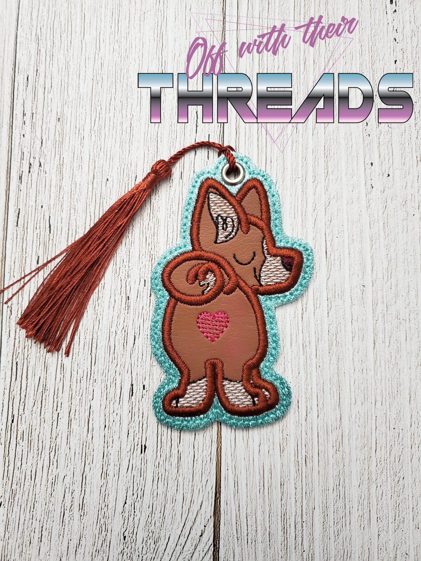 DIGITAL DOWNLOAD Applique Basenji Bookmark Ornament Gift Tag Sketch Fill
