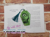 DIGITAL DOWNLOAD Zombie Coffin Shaped Bookmark Ornament Gift Tag