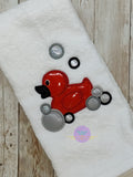 DIGITAL DOWNLOAD Bubble Bath Rubber Duck Applique 4 SIZES INCLUDED