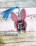 DIGITAL DOWNLOAD Bunny Ears Bookmark Gift Tag Ornament SKETCH FILL