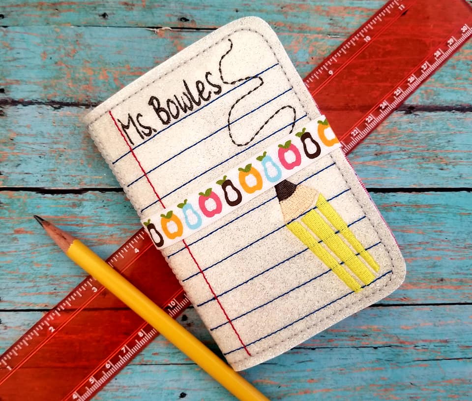 DIGITAL DOWNLOAD Pencil To Paper Mini Composition Notebook Holder
