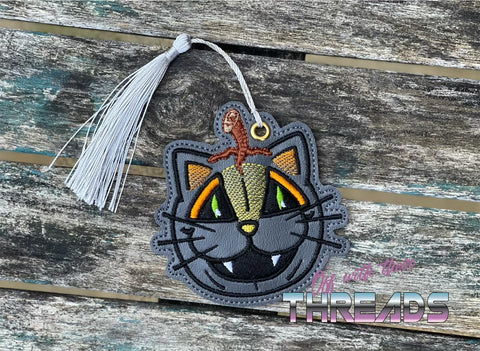 DIGITAL DOWNLOAD Cat O Lantern Halloween Bookmark Gift Tag Ornament