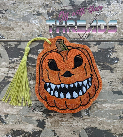 DIGITAL DOWNLOAD Halloween Pumpkin Jack O Lantern Bookmark Ornament Gift Tag
