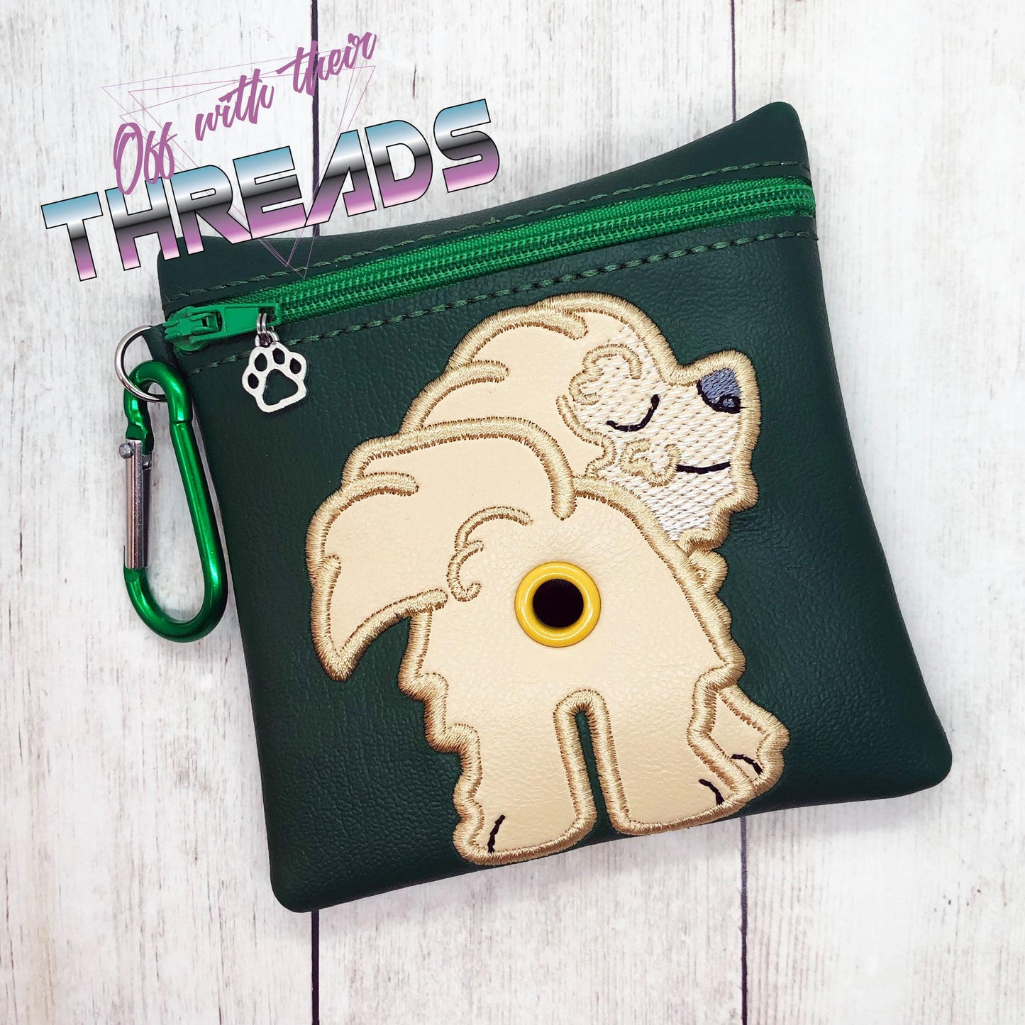 DIGITAL DOWNLOAD 5x5 Applique Havanese Poo Bag ITH Zipper Bag