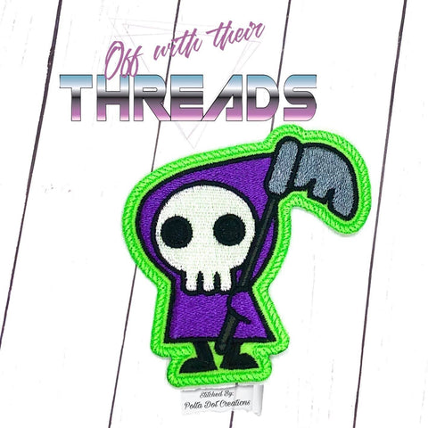 DIGITAL DOWNLOAD Grim Reaper Patch 2 SIZES INCLUDED
