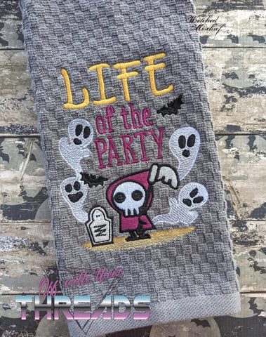 DIGITAL DOWNLOAD Life Of The Party Grim Reaper 4 SIZES INCLUDED