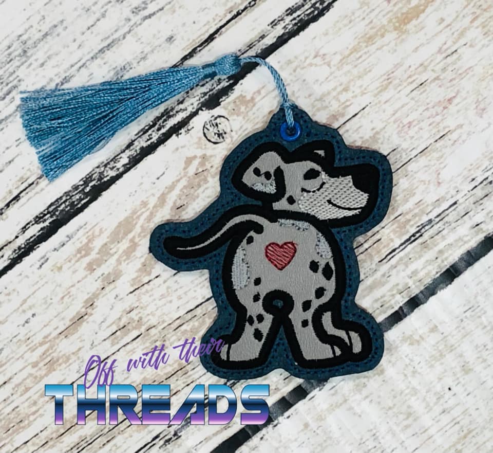 DIGITAL DOWNLOAD Applique Catahoula Bookmark Ornament Gift Tag SKETCH FILLS