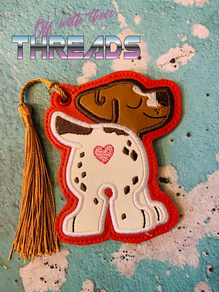 DIGITAL DOWNLOAD Applique German Shorthaired Pointer Bookmark Ornament Gift Tag