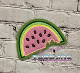 DIGITAL DOWNLOAD Applique Watermelon Shaped Quilted Mug Rug Snack Mat Set 5 SIZES INCLUDED INCLUDES BOTH TURN HOLE AND ENVELOPE FINISHES