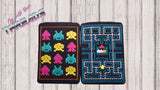 DIGITAL DOWNLOAD Retro Gamer Quilted Mug Rug Snack Mat Set 4 SIZES INCLUDED 2 DESIGNS BOTH ENVELOPE AND TURN HOLE FINISHES INCLUDED